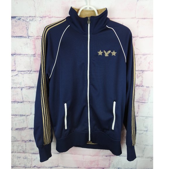 American Eagle Outfitters Other - American Eagle Outfitters Navy Blue Gold Jacket M